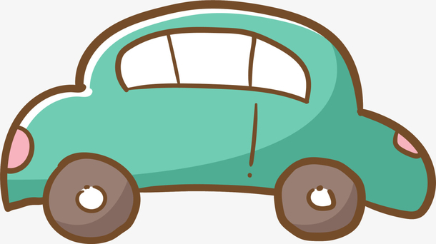 綠色卡通可愛(ài)小汽車(chē)